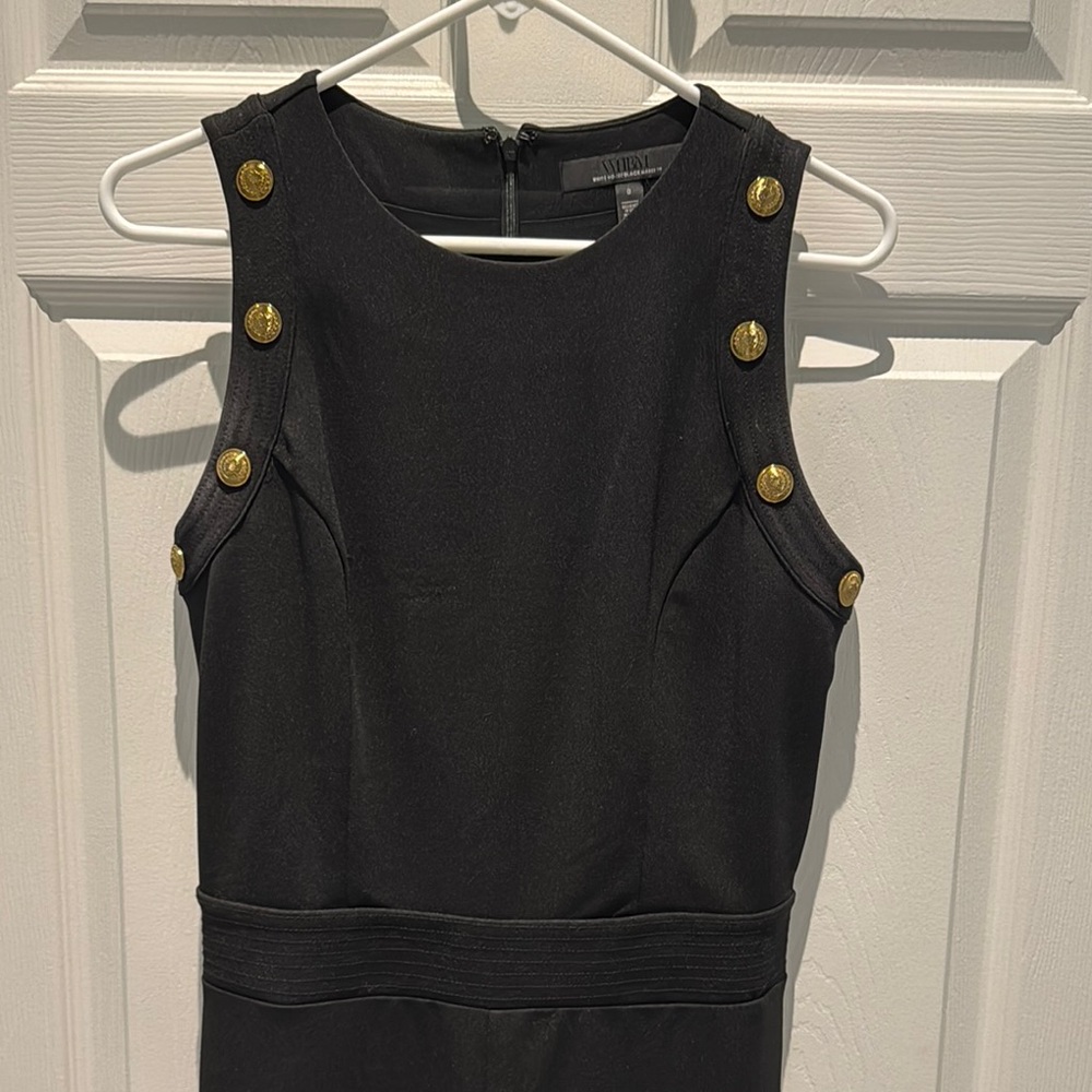 WHBM Jumpsuit-black and gold